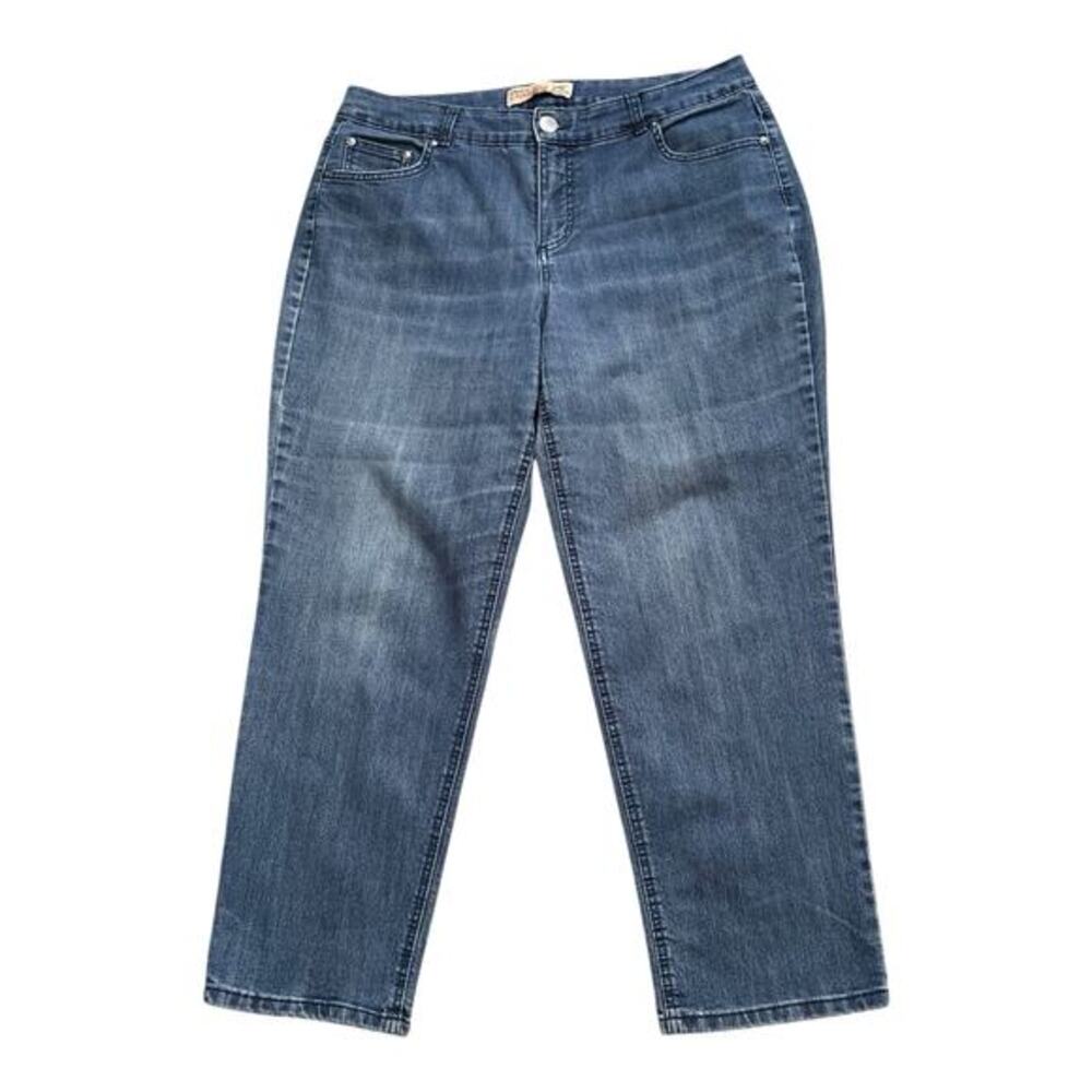 Just My Size JMS Classic Stretch Denim Jeans Womens Plus 16W Short Straight Leg